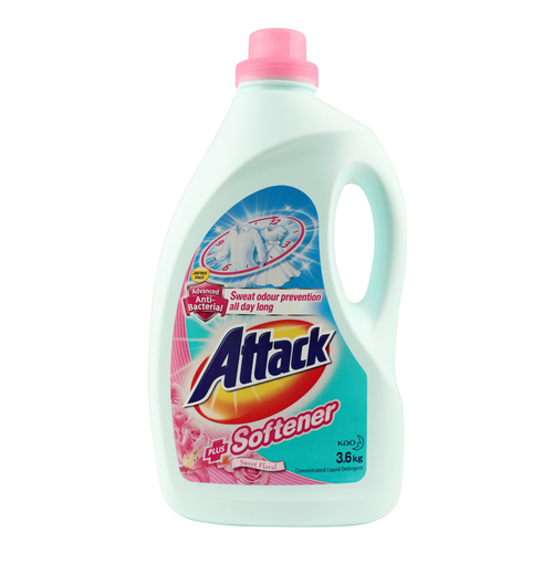 Attack Detergent Plus Softener Sweet Floral Liquid Detergent