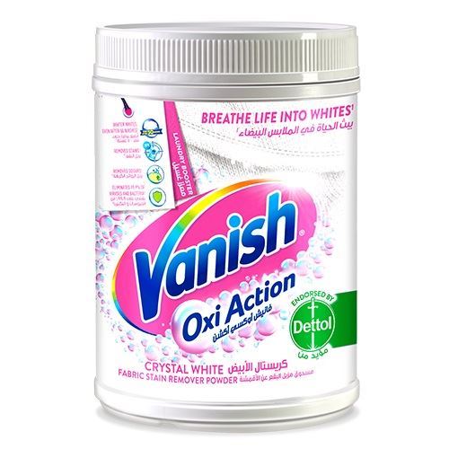 Vanish Oxi Action Crystal White Fabric Stain Remover Powder Detergent