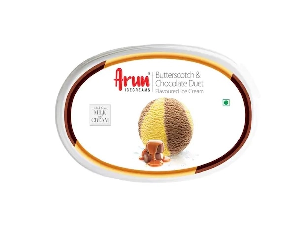 Arun Ice Cream Dual Butterscotch and Chocolate Tub (Chilled)