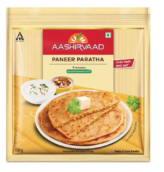 Aashirvaad Paneer Paratha (Chilled)