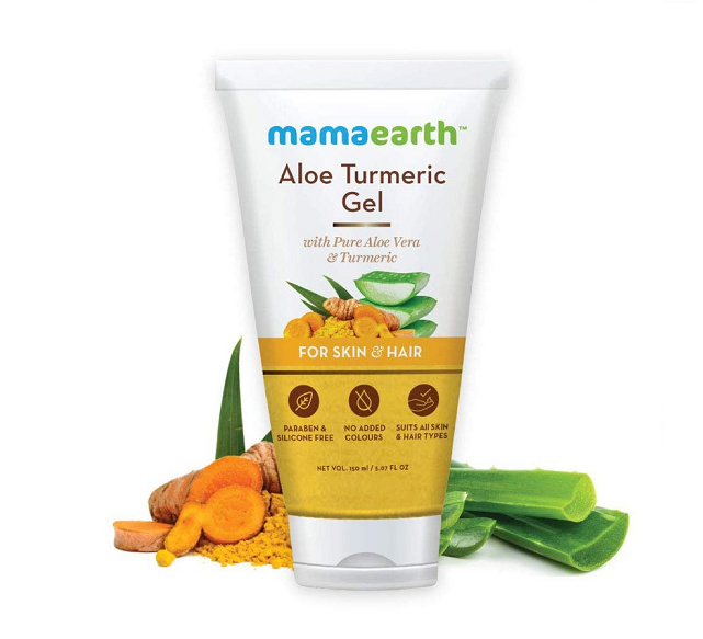 Mamaearth Aloe Turmeric Gel For Skin & Hair (Certified ORGANIC)