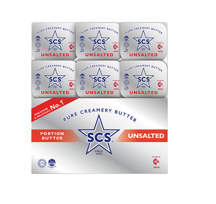SCS Pure Creamery Butter Portion Unsalted (Chilled)