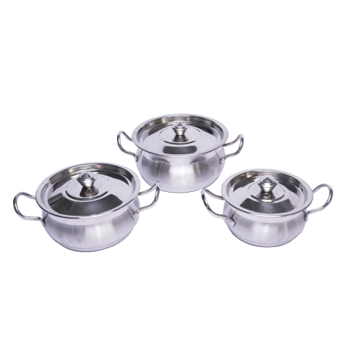 Stainless Steel Cook and Serve Dish Set of 3
