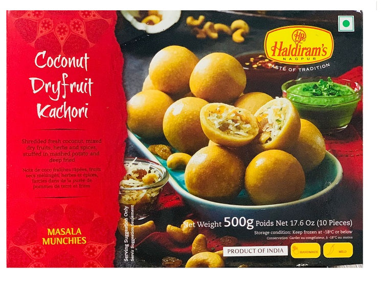 Haldiram's Masala Munchies Coconut Dryfruit Kachori (Chilled) 500 g