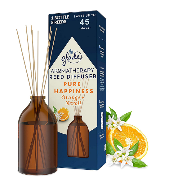 Glade Aromatherapy Reed Diffuser Orange & Neroli Blossom - 80 ml