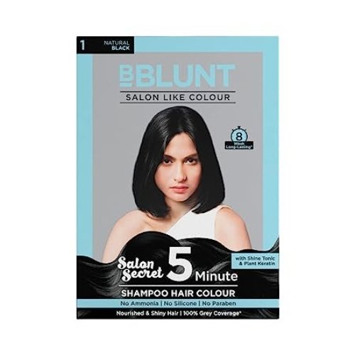 BBLUNT 5MIN Shampoo Hair Color 1 Natural Black 5"S