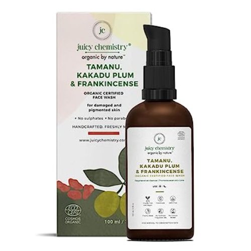 Juicy Chemistry Tamanu Kakadu Plum and Frankincense Organic Face Wash (Certified Organic)