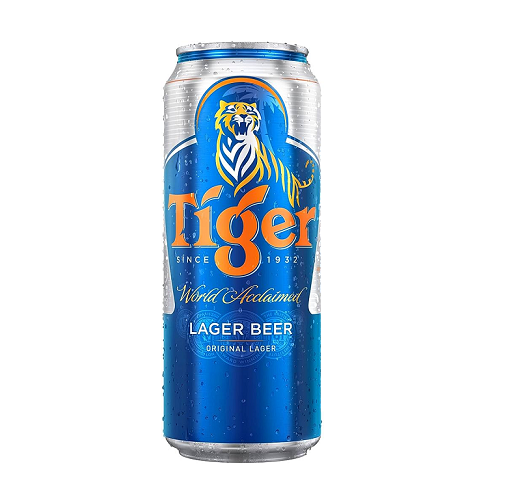 Tiger Lager Beer Can