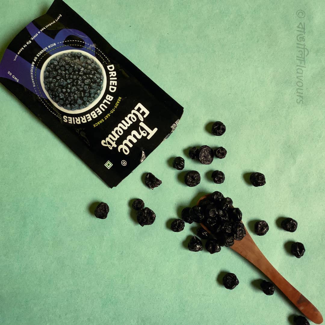 True Elements Whole Blueberry Vitamin Rich Blue berries Healthy Snack 