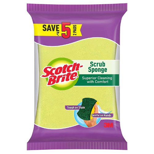 3M Scotch Brite Professional 2 in 1 Scrub Sponge Scrubbing Non Woven Pad