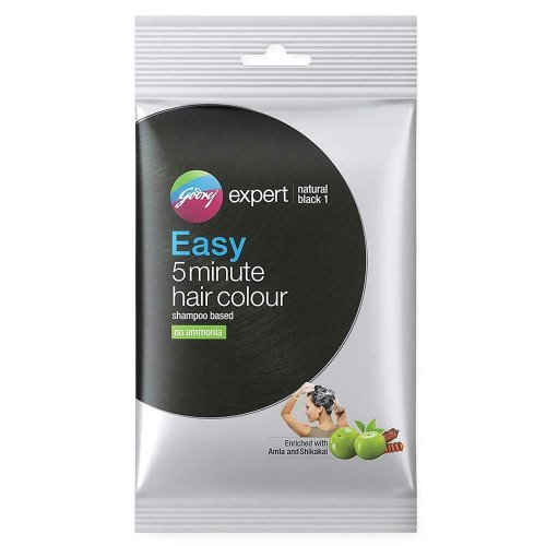 Godrej Expert Easy 5 Minutes Shampoo Based Hair Color Natural Black