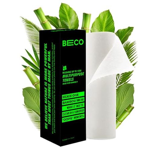 Beco Bamboo Kitchen Towels 100% Natural and Ecofriendly Alternative to Tissue Papers