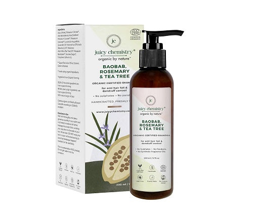 Juicy Chemistry Baobab Rosemary & Tea tree  Organic Shampoo (Certified Organic)
