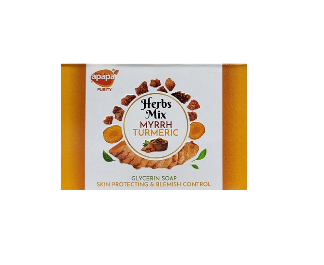 Apapa Herbs Mix Myrrh Turmeric Soap